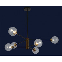 Люстра молекула Levistella  752L7910-6 BK+CL