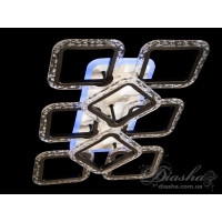 Люстра потолочная светодиодная LED с пультом Diasha QX2517/6+2S BK LED 3color dimmer 