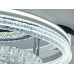 Стельова LED люстра хром 120 Вт кришталь пульт Diasha 8811/600+400A