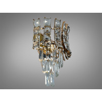 Бра для читання з кришталю в класичному виконанні на дві лампи, золото Diasha 8017/2wSGD