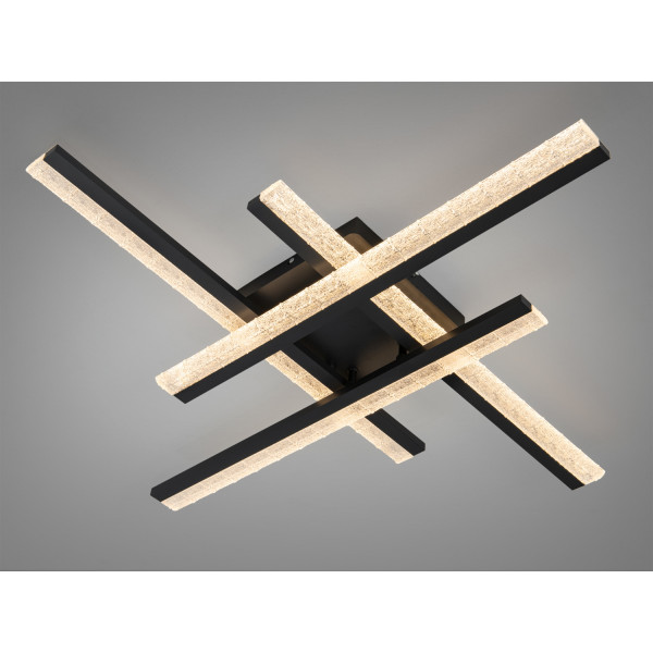 Стельова LED люстра Diasha MX3068 57W чорний акрилові розсіювачі сучасний дизайн Diasha MX3068/4BK