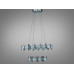Кришталева світлодіодна люстра-підвіс, 70W Diasha 7967/65+36CH