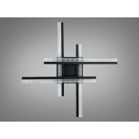 Стельова LED люстра Diasha MX3068 57W чорний акрилові розсіювачі сучасний дизайн Diasha MX3068/4BK