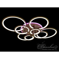 Люстра в зал потолочная светодиодная 235W 8022/8CFLED3colordimmer