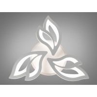 Сучасна LED люстра з пультом, дімером і підсвічуванням, 55W Diasha 8165/3WHLED3colordimmer