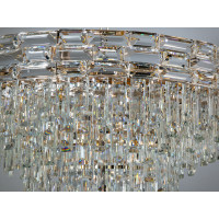 Кришталева люстра B9085 золото багатоярусні підвіски Diasha B9085-800GD