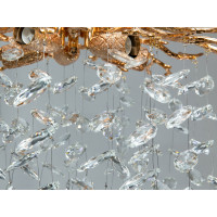 Стельова люстра Diasha Гліцинія золото 5xE14 до 10 м2 Diasha P8060/D500GD