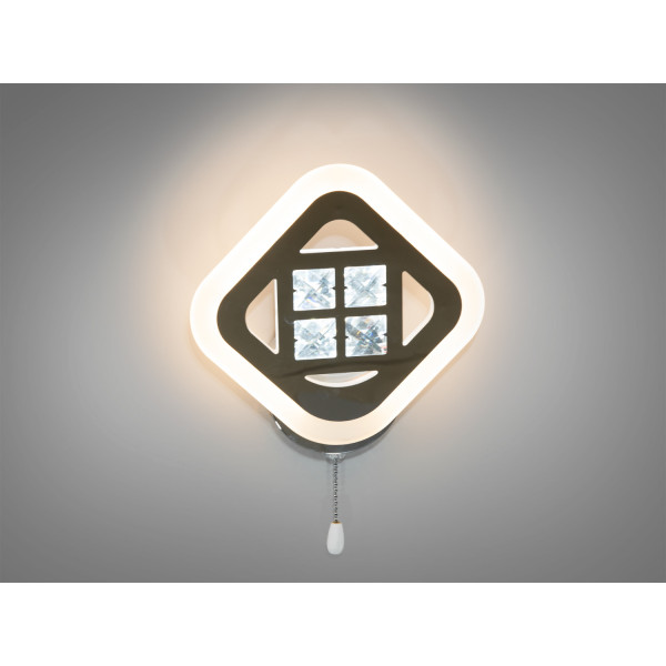 Сучасне світлодіодне бра, хром, 18W Diasha A8190/1HR