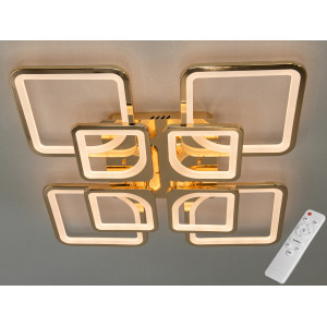 Cветодиодная люстра Diasha 8060/4+4 G led dimmer 3 color