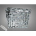 Люстра LED кришталева квадрат хром 82W пульт Diasha 7737/500x500CH