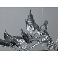 Люстра в спальню на 6 ламп, хром Diasha 7229-12PLHR