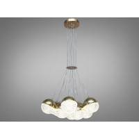 Сучасна світлодіодна люстра підвіс, 120 Вт, золото Diasha 2379G