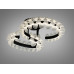 Стельова LED люстра чорна 80W пульт Diasha 2511/500+400BK