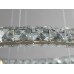 Сучасна LED люстра підвіс "Кришталеві кільця", 55W, золото Diasha 7206-6W/480+340G