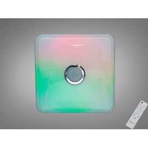 Смарт LED люстра біла 80 Вт RGB з Bluetooth Diasha DB-8501C/500x500RGB+MP3