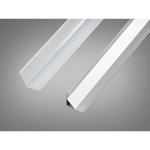 Профіль для LED стрічки, накладний кутовий Diasha PL-XT58-2M