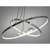 Елегантна LED люстра підвісна в кухню, 100W, хром Diasha MD9079-3HR-600+400+200dimmer