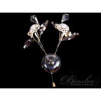 АКЦІЯ! Естетично привабливе галогенне бра, хром Diasha 9462/2HRW