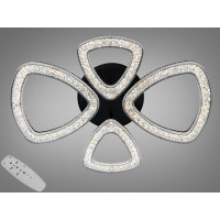 Стельова LED люстра Diasha чорна 53W пульт Diasha 6633/2+2BK