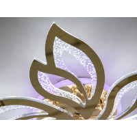 Стельова світлодіодна люстра з пультом, підсвіткою, 80W, хром Diasha 2455/5GLED3colordimmer