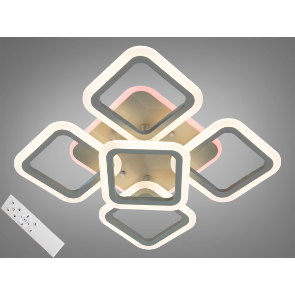 Світлодіодна люстра з димером, 65W Diasha MX2400/4+1SGRLED3colordimmer