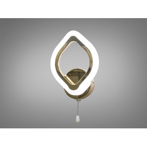 Настінний приліжковий діодний світильник, 10W, золотий світильник Diasha A8073/1G