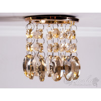 Светильник с подвесками цвета "шампань" Diasha 6042E GD-SP