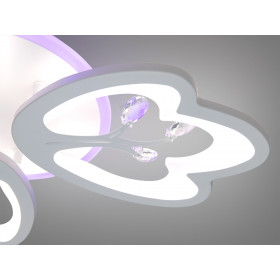 Золота світлодіодна люстра з регулюванням яскравості, пультом, 90W Diasha 8148/3WHLED3colordimmer