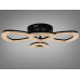 Стельова LED люстра Diasha чорна 53W пульт Diasha 6633/2+2BK