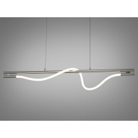 Сучасна підвісна світлодіодна люстра Мотузка, 15Вт, хром Diasha 9609-L1200CH