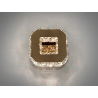 Привабливий настінний кришталевий LED світильник, 6W, золото Diasha 9603G