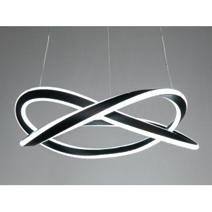 Люстра підвісна LED Diasha завитки 91Вт чорна Diasha MX78097/1BK