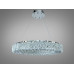 Підвісна люстра хром кришталева світлодіодна 30Вт Diasha 7932/600CH