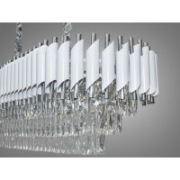 Люстра над столом 16 ламп Diasha 9001-1200x350WH+CH