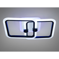 Пристельова світлодіодна люстра з пультом, димером, 50W, чорна Diasha A8208/2BKLED3colordimmer