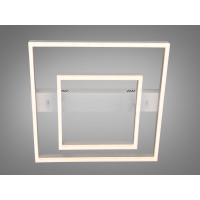 Стельова LED люстра 3 кільця 60Вт матовий хром Diasha 2547WHdimmer