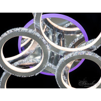 Хрустальная потолочная светодиодная LED люстра с подсветкой Diasha 8306/6NEW HR LED RGB dimmer