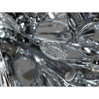 Люстра в зал 18 ламп, золото Diasha 7229-32+8PHR