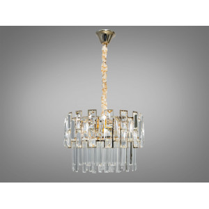 Вишукана кришталева люстра на 6 ламп, люстри золото Diasha 830/400GD