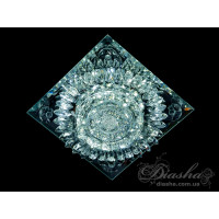 Гармонійно збалансований, солідний кришталевий точковий світильник Diasha 18104WH-B15W