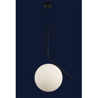 Светильник люстра подвесная в стиле лофт шар Levistella 9163817-1 BK+WH