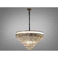 Люстра в зал современная хрустальная Diasha 8028-800HR