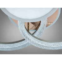 Стельова LED люстра золото 95W пульт 3 кільця 3 режими Diasha 8819/500+400+300