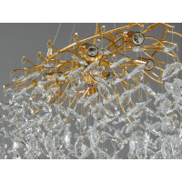 Хрустальная работа 10 ламп Diasha 1607-L900x400GD