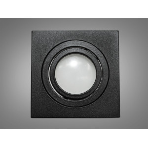 Квадратний поворотний точковий алюмінієвий світильник, чорний Diasha QXL-160B-10-S-BK