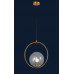Люстра светильник со стеклянным плафоном Levistella 9163620-1 BRZ+CL