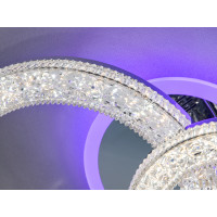 Стельовий світлодіодний смарт світильник з пультом, 42W, хром Diasha 2203/2HRLED3colordimmer