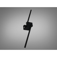 Лаконічне світлодіодне бра на стіну, 25W, чорний+білий Diasha Q3/800BK