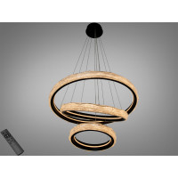 Кришталева світлодіодна люстра-підвіс, 60W Diasha 583-800+600+400BK