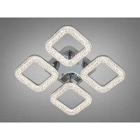 Стельова світлодіодна люстра з пультом, диммером, 50W, хром Diasha S2205/4HRLED3colordimmer
